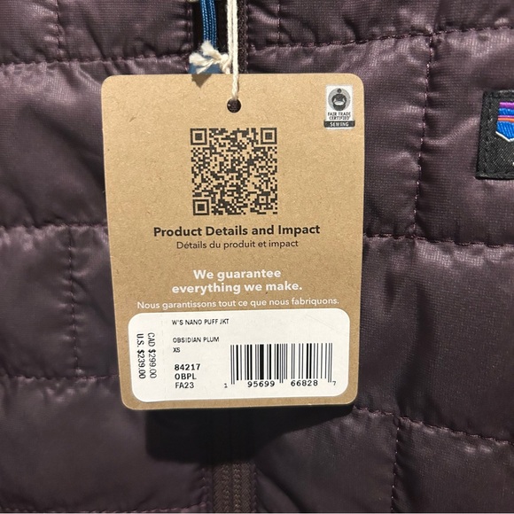 Patagonia Women’s Nano Puff Jacket Obsidian Plum XS NWT - Picture 4 of 6